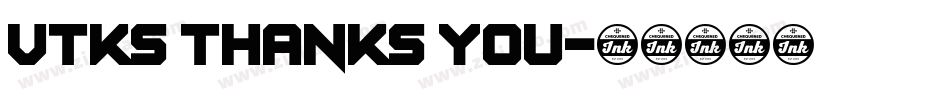 Vtks Thanks You字体转换
